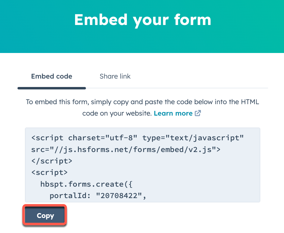 Troubleshoot externally embedded HubSpot forms