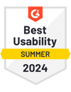 G2 Badge 2024 - Best Usability