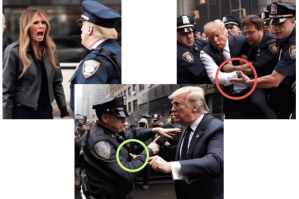 KI-generiertes Bild von Donald Trump
