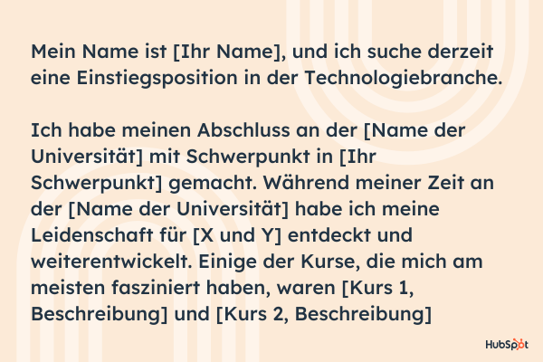 LinkedIn-Zusammenfassung Vorlage 2