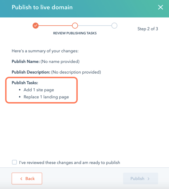 Publish-tasks