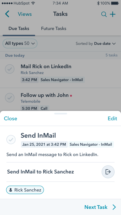 Tasks_ LinkedIn InMail