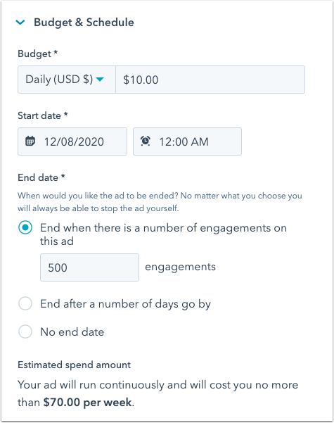 facebook - ad - sequence - attract - budget - and - schedule