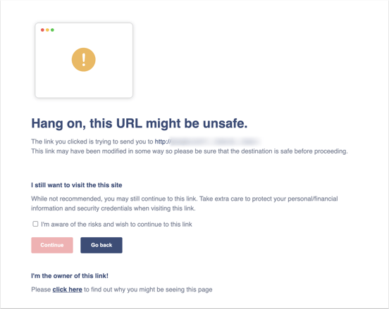 Resolver erros de ligação CTA insegura (antiga)