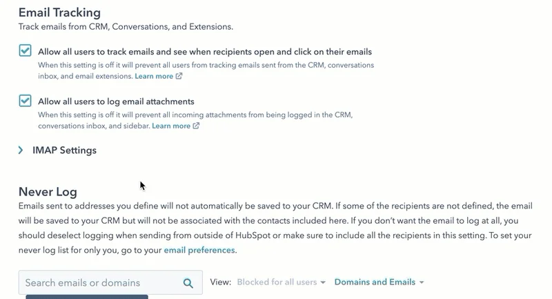 Set up IMAP or Exchange settings