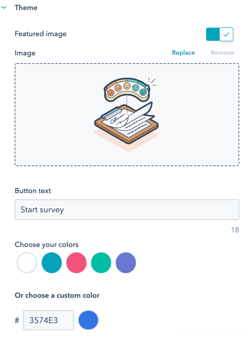 Button to Start Over a Survey