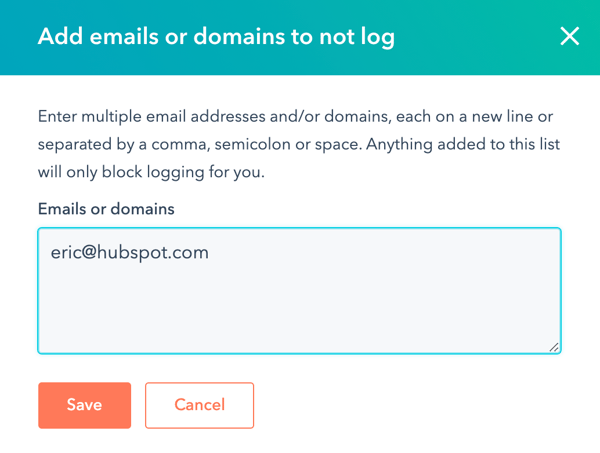 enter-emails-or-domains-to-never-log