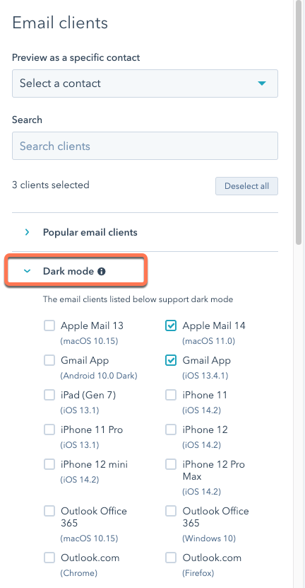 select-dark-mode-clients-to-preview-2