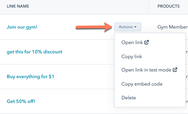 select-payment-link-to-share