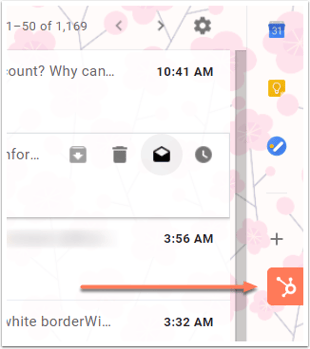 hubSpot-Symbol in der E-Mail-Erweiterung
