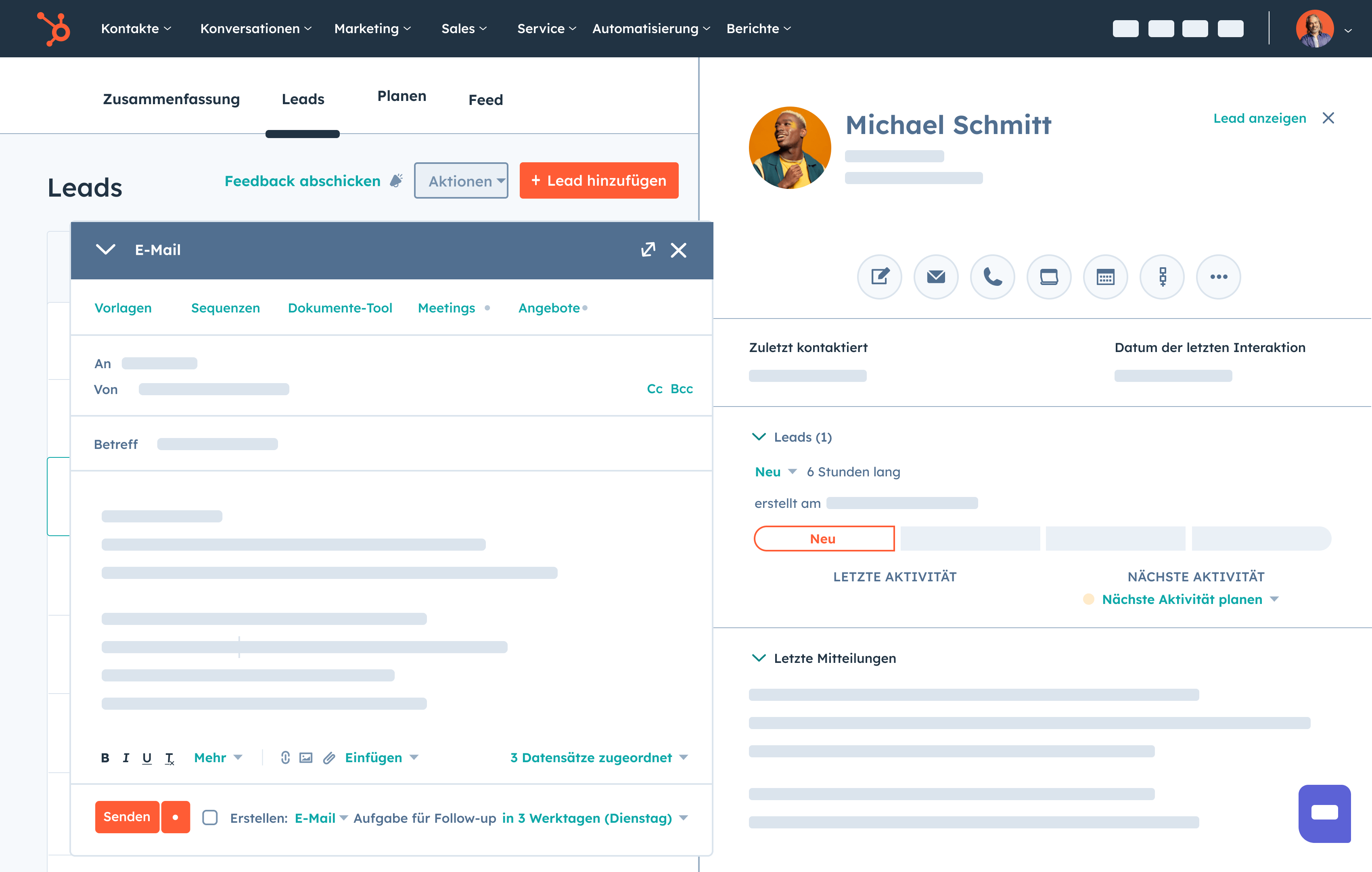 SalesHub_Leads Email-DE
