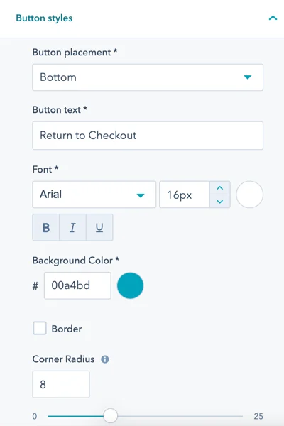 carrinho abandonado-email-módulo-botão de checkout