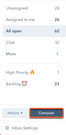 Compose and reply to emails in the conversations inbox