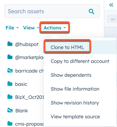 clonar para html