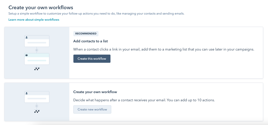 contextual-automação-em-email-create-workflow