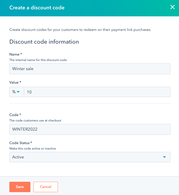 Create and use discount codes and taxes