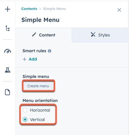 create-menu-and-set-orientation