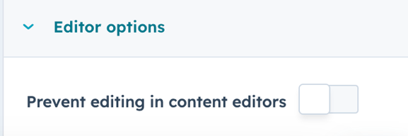 opções do editor