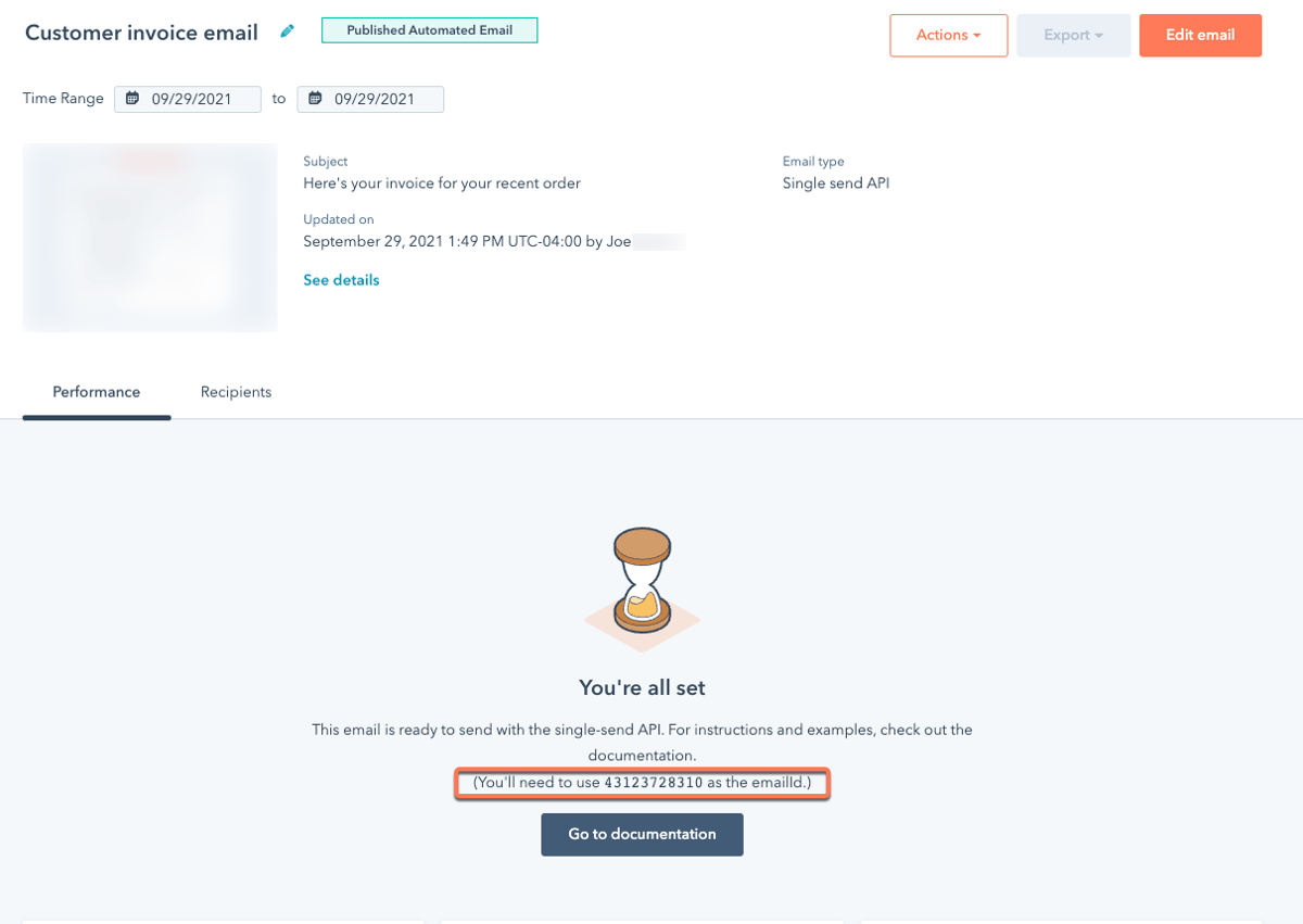 Send transactional emails