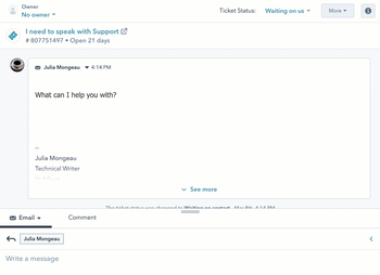 Collaborate with your team in the conversations inbox