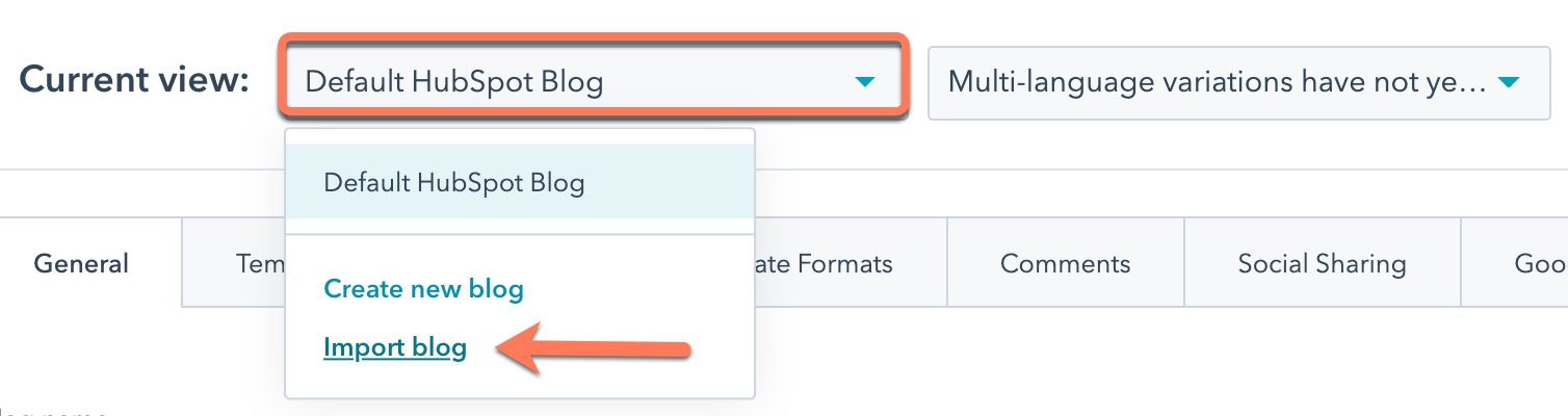 importar-blog-das-configurações