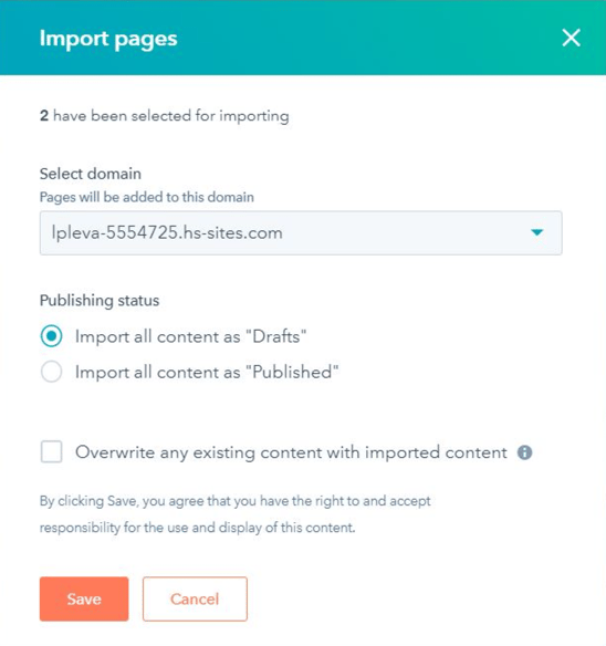 import-pages-and-set-domain