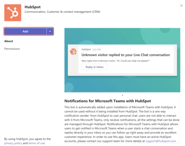 msft-teams-add-hubspot