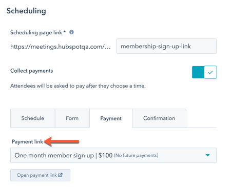 select-payment-link-for-scheduling-page