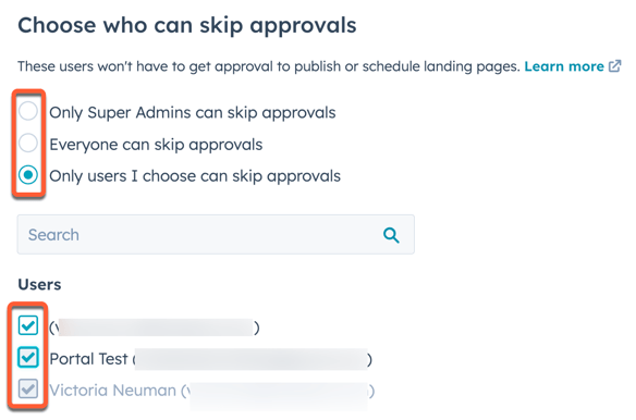 select-users-who-can-skip-approvals (sélectionner les utilisateurs qui peuvent ignorer les approbations)
