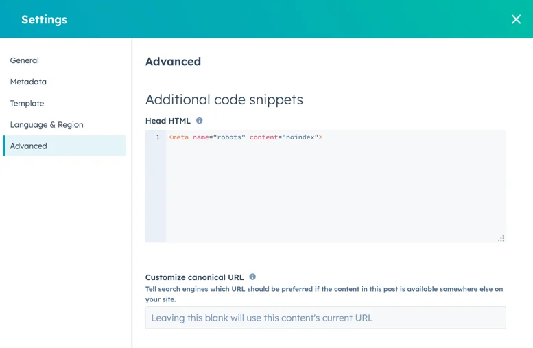 set-no-index-tag-for-pages-and-posts（ページと投稿の一覧タグ）。