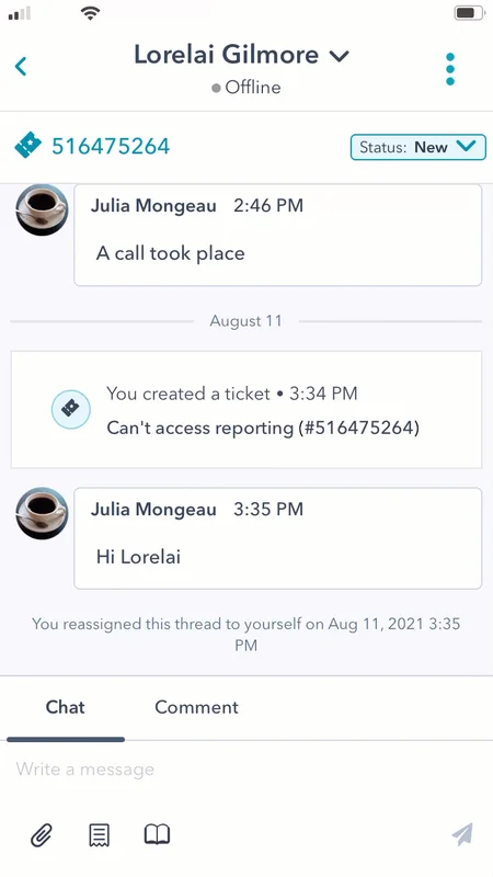 view - Associated - ticket - on - mobile