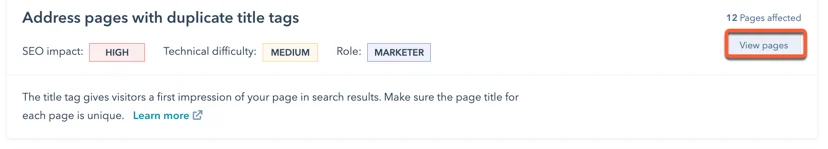 view-pages-for-seo-recommendations