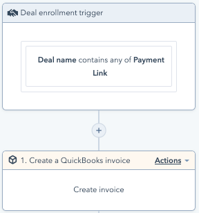 Inscrire une transaction payée dans un workflow HubSpot