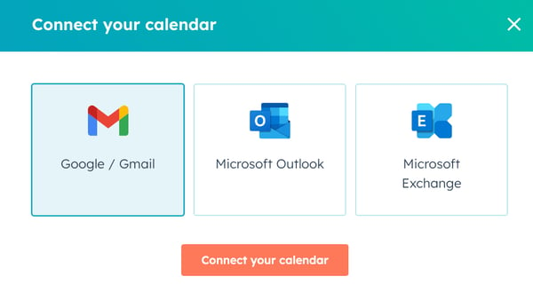 Connect your calendar to HubSpot