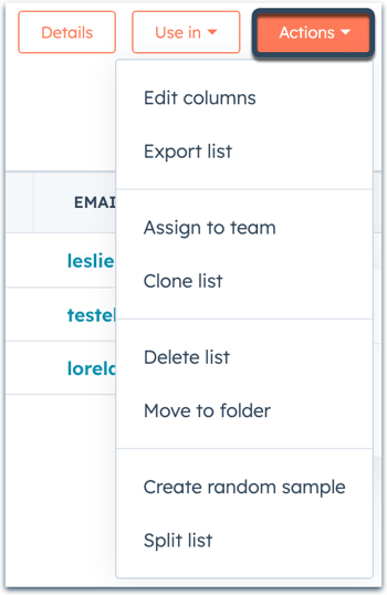 actions-dropdown-lists