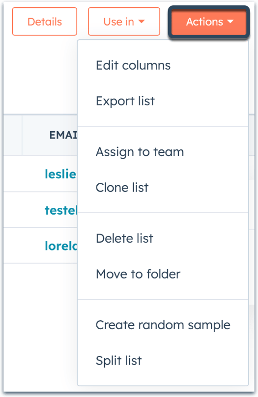 Create and use lists