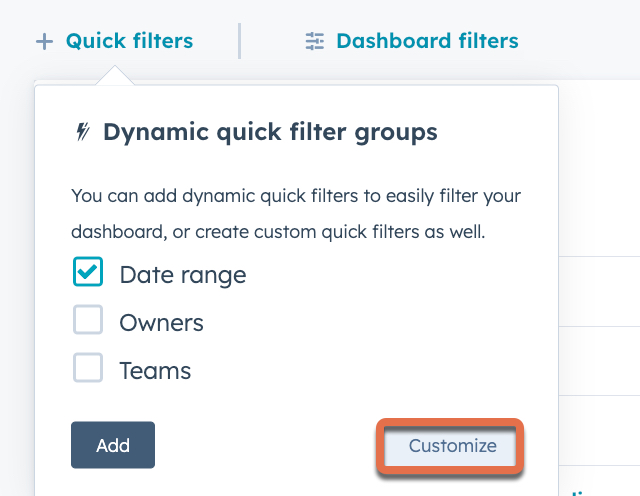 Use Dashboard Filters (BETA)