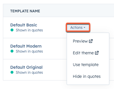 default-quote-template-options
