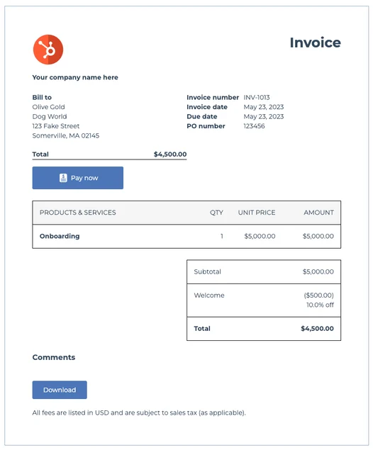 full-invoice