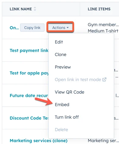 payment-link-actions-embed