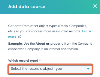 select-records-object-type
