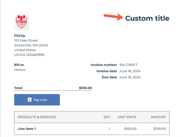 invoice-preview-custom-title