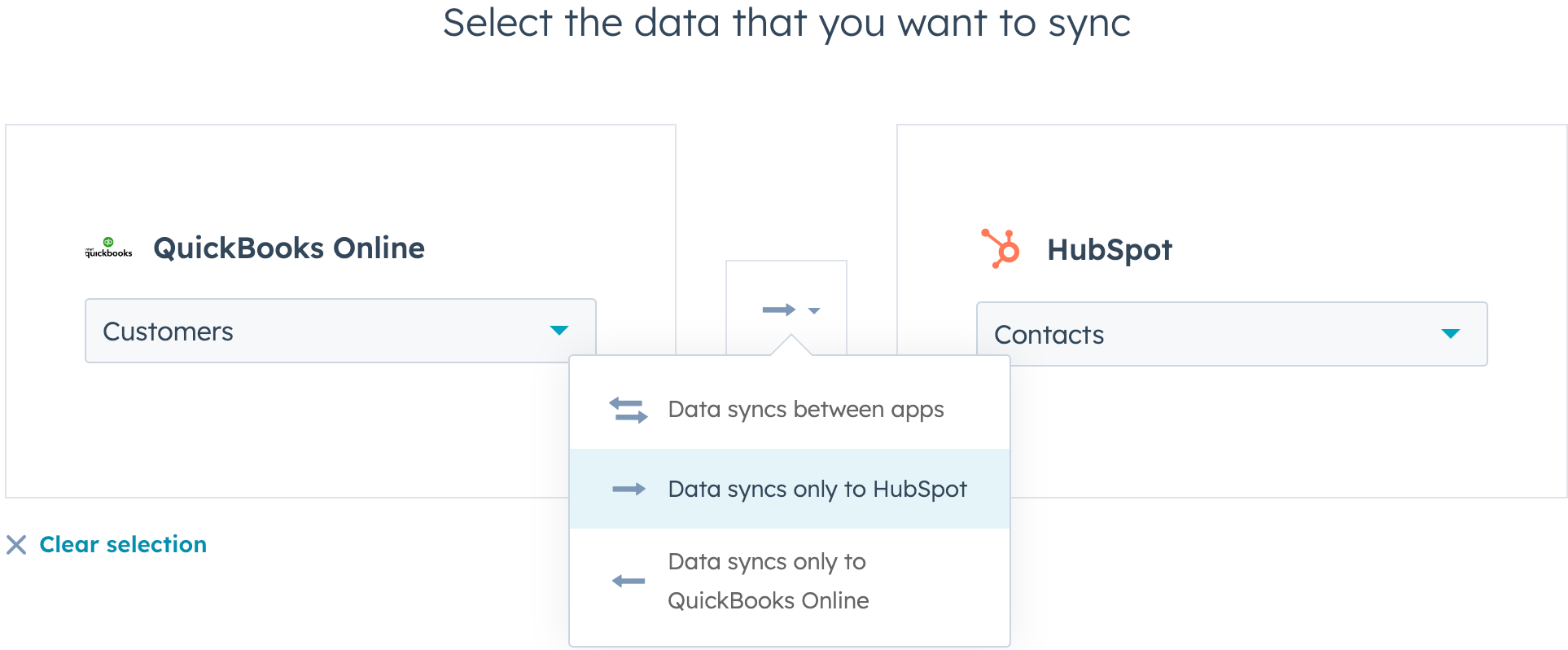 quickbooks-data-sync-selection
