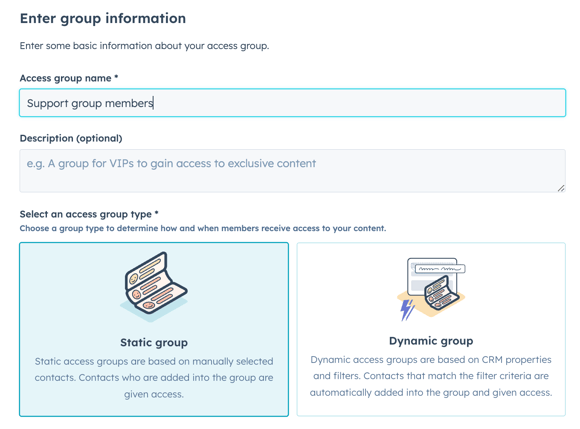 select-static-group