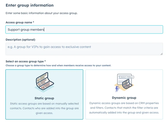 select-static-group