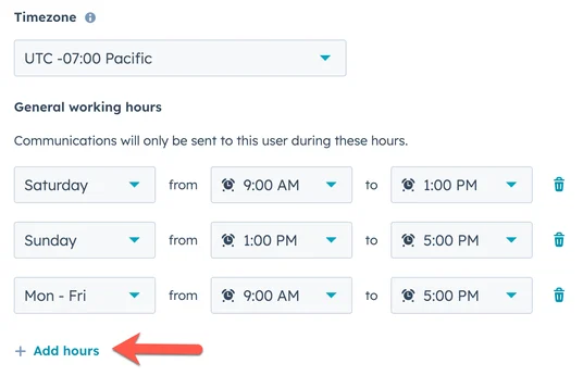 set-user-working-hours [Horas de trabajo del usuario]