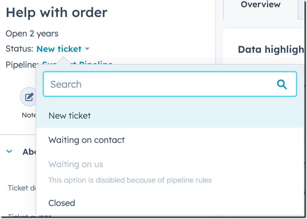 Regeln für TicketPipelines einrichten
