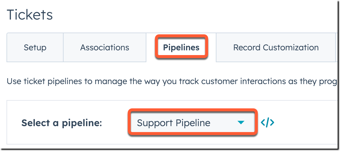 Set up rules for ticket pipelines