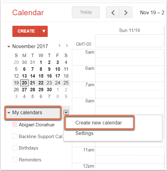 multi calendars google