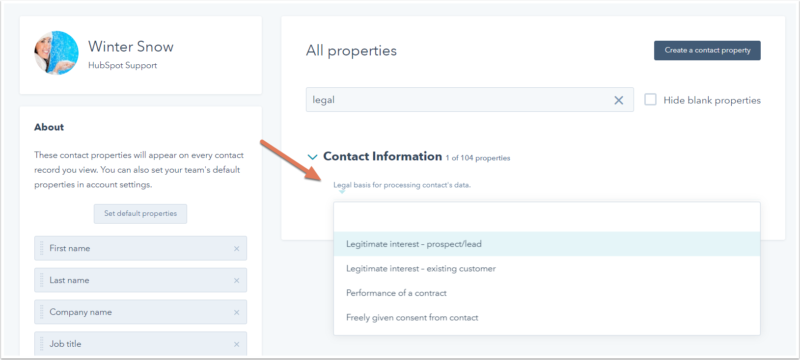 Track Lawful Basis Of Processing In Hubspot